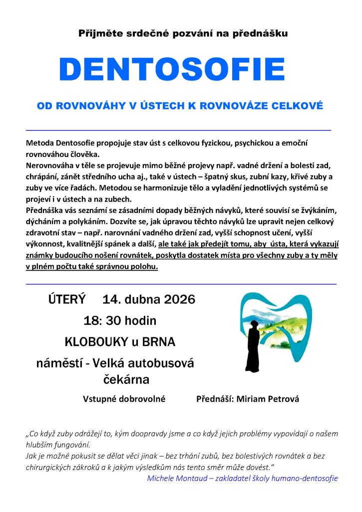 Přednáška o&nbsp;Dentosofii