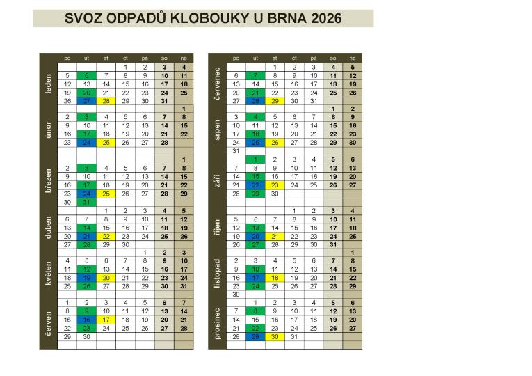 Svozy Klobouky u Brna